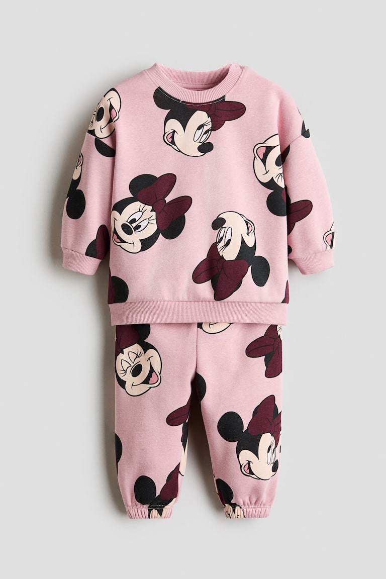 Printed Sweatshirt and Joggers Set